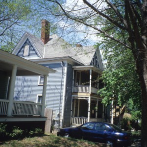 Side view, 218 Elm Street, Oakwood, Raleigh, Wake County, North Carolina