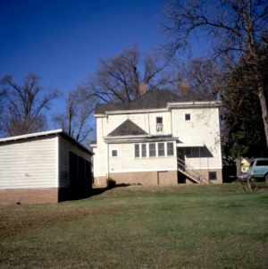 Rear view with outbuilding, Morrison House, Iredell County, North Carolina