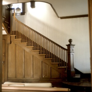 Stairs, Ferd Ecker House, High Point, Guilford County, North Carolina