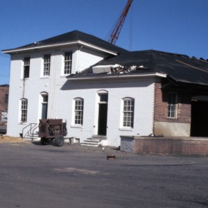 Front view, Aberdeen and Rockfish Railroad Depot, Fayetteville, Cumberland County, North Carolina