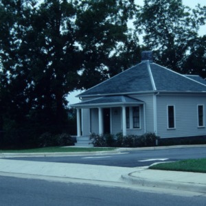 Outbuilding view, E. K. Powe House, Durham, Durham County, North Carolina