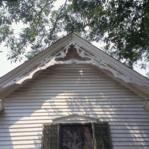 Gable with bargeboards, W. W. Lasley House, Burlington, Alamance County, North Carolina