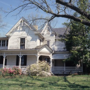 View, W. W. Lasley House, Burlington, Alamance County, North Carolina