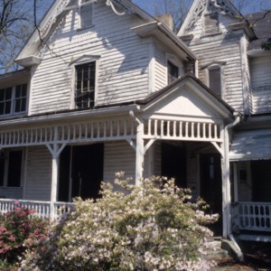 Partial view, W. W. Lasley House, Burlington, Alamance County, North Carolina