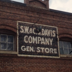 Exterior brick detail, S. W. and C. S. Davis General Store, Croft, Mecklenburg County, North Carolina