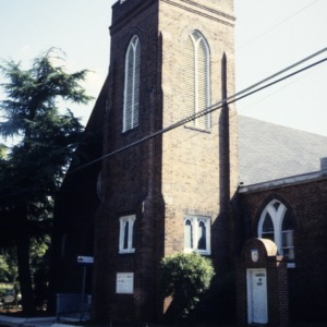 Tower, Old Mount Carmel Baptist Church, Mecklenburg County, North Carolina