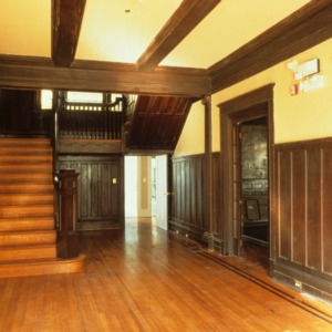 Interior view with stairs, Wise House, New Hanover County, North Carolina
