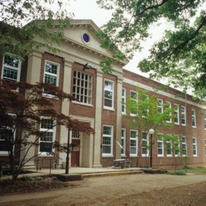 Front view, Olds Elementary School, Raleigh, Wake County, North Carolina