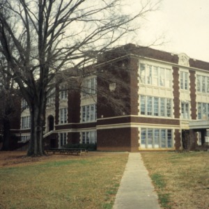 Side view, Wiley Elementary School, Raleigh, Wake County, North Carolina