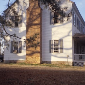 Side view, Stephenson House, McCuller's Crossroads, Wake County, North Carolina