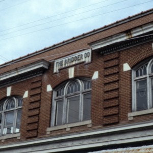 Partial view and exterior detail, Bridger Company Building, Bladenboro, Bladen County, North Carolina
