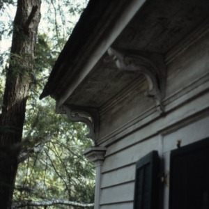 Roof detail with brackets, George L. Clark House, Clarkton, Bladen County, North Carolina