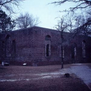 Foundation ruins, Building, Brunswick Town, Brunswick County, North Carolina