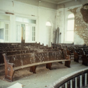 Interior view, Calypso Methodist Church, Calypso, Duplin County, North Carolina