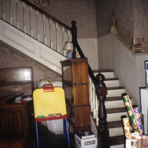 Interior view with stairs, Dunn House, Harnett County, North Carolina