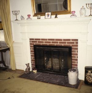 Fireplace, Huggins W. Parker House, Trenton, Jones County, North Carolina