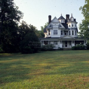 View from distance, Charles T. Holt House, Haw River, North Carolina