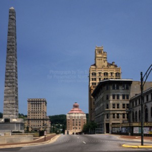 View from distance, City Building, Asheville, North Carolina