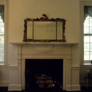 Interior with fireplace, Mulberry Hill, Chowan County, North Carolina
