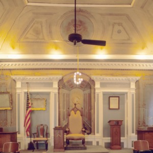 Lodge room, St. John's Masonic Lodge and Theater, New Bern, North Carolina