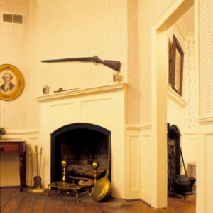 Interior with fireplace, Ellerslie, Cumberland County, North Carolina