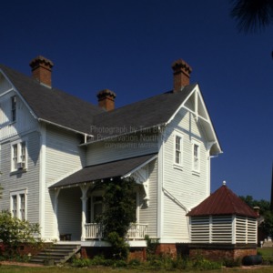 Side view of a house.