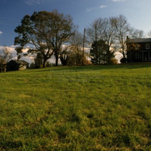 View from distance, Phillip Sowers House and Barn, Davidson County, North Carolina