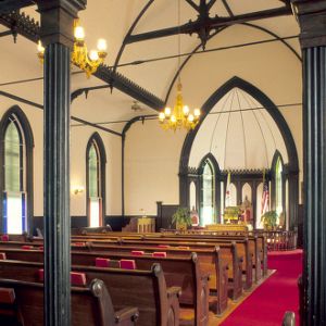 Interior, Fairfield Methodist Church, Hyde County, North Carolina