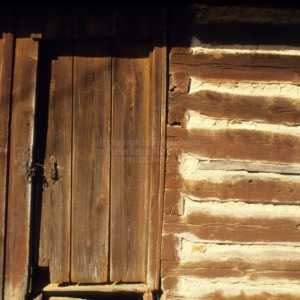 Outbuilding door detail, Andrew Loretz House, Lincoln County, North Carolina