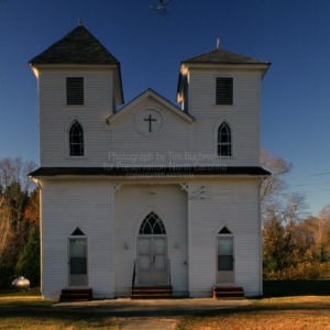 View, Poplar Run African Methodist Episcopal Church, Perquimans County,  North Carolina