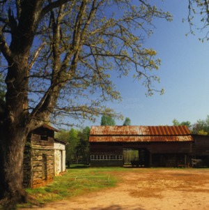 View from distance, Barn, Seagle Farm, Lincoln County, North Carolina