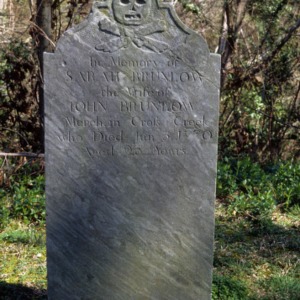 Grave of Sarah Brunlow, Cross Creek Cemetery, Fayetteville, Cumberland County, North Carolina