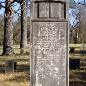 Grave of Reverend James Douglass, Cross Creek Cemetery, Fayetteville, Cumberland County, North Carolina