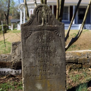 Grave of Ann Jenkins, Cross Creek Cemetery, Fayetteville, Cumberland County, North Carolina
