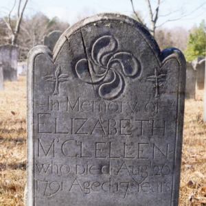 Grave of Elizabeth McClellen, Steele Creek Presbyterian Church, Mecklenburg County, North Carolina