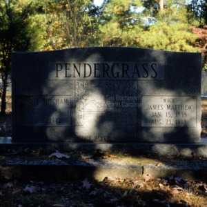 Pendergrass family plot, Pendergrass Cemetery, Orange County, North Carolina