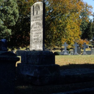 Grave of Lucy Savage, Oakwood Cemetery, Raleigh, Wake County, North Carolina