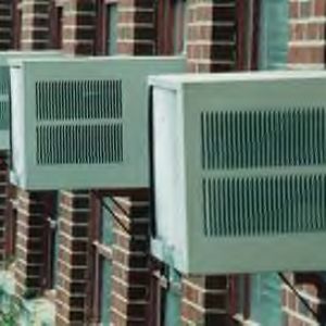 Window air conditioning units in Riddick Hall