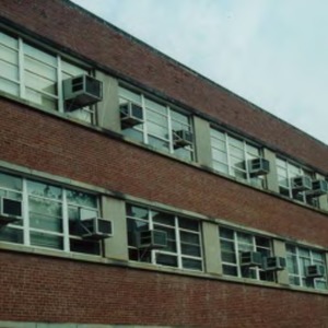 Window air conditioning units in Gardner Hall