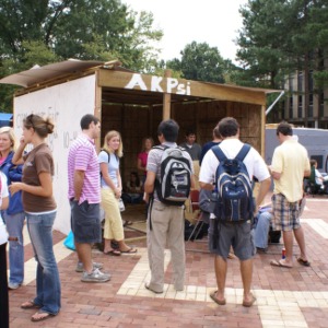 Shack-A-Thon fundraiser for Habitat for Humanity, 2006: Alpha Kappa Psi's shack