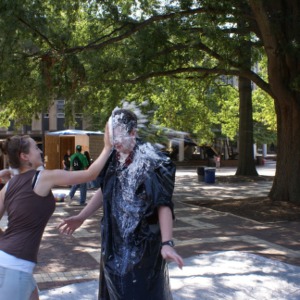 Shack-A-Thon fundraiser for Habitat for Humanity, 2007: Pie toss