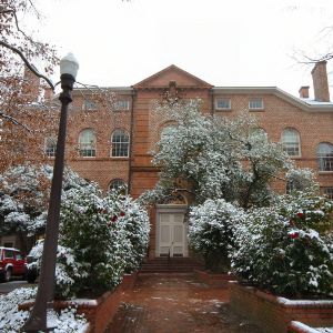 Holladay Hall, snow day