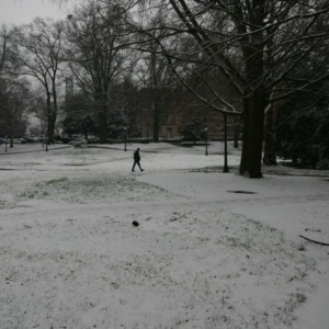Snow day on campus