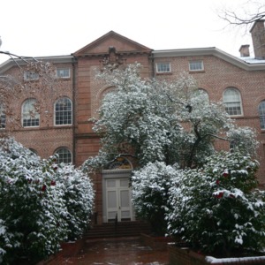 Holladay Hall, snow day