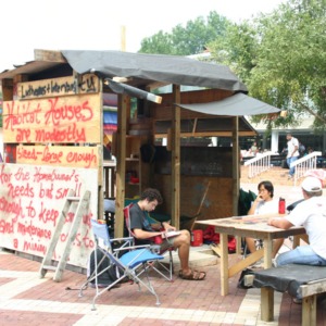Shack-A-Thon fundraiser for Habitat for Humanity, 2005: Lutheran Student Movement and Intervarsity