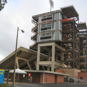 Carter-Finley Stadium, construction of Vaughan Towers