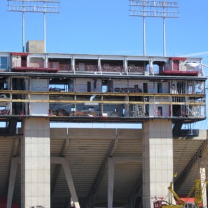 Carter-Finley Stadium, old press box destruction