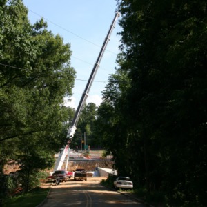 Pullen Road and Rocky Branch Project construction site