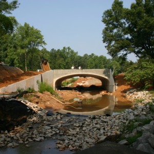 Pullen Road and Rocky Branch Project construction site