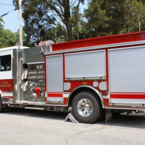 Firetruck in Raleigh